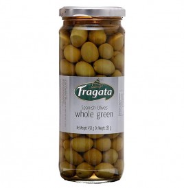 Fragata Spanish Olives Whole Green  Glass Jar  450 grams